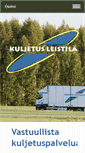 Mobile Screenshot of kuljetusleistila.fi