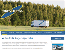 Tablet Screenshot of kuljetusleistila.fi